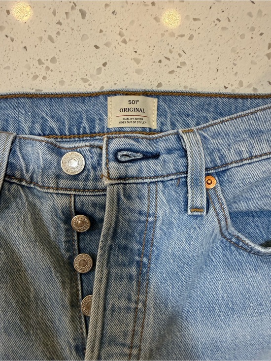 Levi's Denim - Levi's 501® Original Light Blue Straight-Leg Jeans